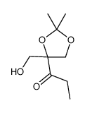 1-[4-(hydroxymethyl)-2,2-dimethyl-1,3-dioxolan-4-yl]propan-1-one Structure