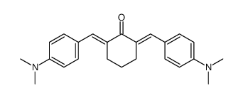 α,α'-bis-(4-dimethylamino)benzylidenecyclohexanone Structure