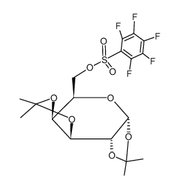 1,2:3,4-Di-O-isopropyliden-6-O-pentaflyl()-α-D-galaktopyranose Structure