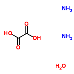 Ethanedioic acid diammoniate hydrate Structure