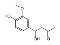 4-hydroxy-4-(4-hydroxy-3-methoxyphenyl)butan-2-one结构式