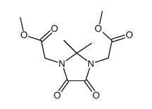methyl 2-[3-(2-methoxy-2-oxoethyl)-2,2-dimethyl-4,5-dioxoimidazolidin-1-yl]acetate Structure