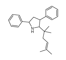 2-(2,5-dimethylhex-4-en-2-yl)-3,5-diphenylpyrrolidine结构式