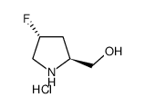 ((2S,4R)-4-氟吡咯烷-2-基)甲醇盐酸结构式