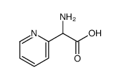 2-氨基-2-(2-吡啶基)乙酸结构式