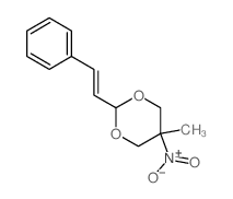 1,3-Dioxane,5-methyl-5-nitro-2-(2-phenylethenyl)-结构式