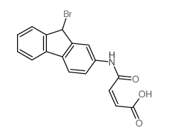 3-[(9-bromo-9H-fluoren-2-yl)carbamoyl]prop-2-enoic acid结构式