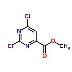 2,6-二氯嘧啶-4-甲酸甲酯结构式