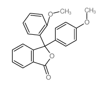3-(2-methoxyphenyl)-3-(4-methoxyphenyl)isobenzofuran-1-one结构式