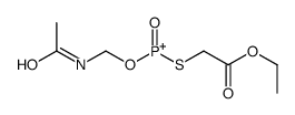 acetamidomethoxy-(2-ethoxy-2-oxoethyl)sulfanyl-oxophosphanium结构式