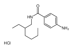 4-amino-N-(2-ethylhexyl)benzamide,hydrochloride结构式