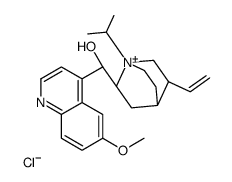 (S)-[(2R)-5-ethenyl-1-propan-2-yl-1-azoniabicyclo[2.2.2]octan-2-yl]-(6-methoxyquinolin-4-yl)methanol,chloride结构式
