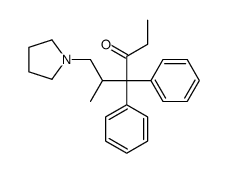 5-Methyl-4,4-diphenyl-6-(1-pyrrolidinyl)-3-hexanone Structure
