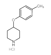 4-(4-甲基苯氧基)哌啶盐酸盐结构式