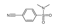 4-氰基-N,N-二甲基苯磺酰胺结构式