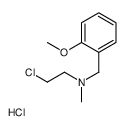 2-chloroethyl-[(2-methoxyphenyl)methyl]-methylazanium,chloride Structure