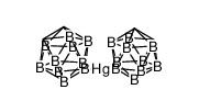 bis(1,2-dicarba-closo-dodecaboran(12)-yl-1)mercury结构式