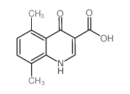 5,8-二甲基-4-氧代-1,4-二氢-喹啉-3-羧酸结构式