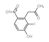 1-(2-氟-3-羟基-6-硝基苯基)丙-2-酮结构式