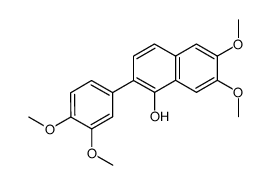 2-(3',4'-dimethoxyphenyl)-6,7-dimethoxy-1-naphthol Structure