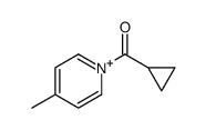 cyclopropyl-(4-methylpyridin-1-ium-1-yl)methanone Structure