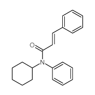 2-Propenamide,N-cyclohexyl-N,3-diphenyl-结构式