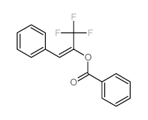 1-Propen-2-ol,3,3,3-trifluoro-1-phenyl-, 2-benzoate结构式