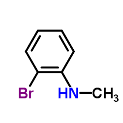 2-溴-N-甲基苯胺结构式