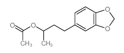 1, 3-Benzodioxole-5-propanol, .alpha.-methyl-, acetate Structure