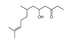 7,11-dimethyl-5-hydroxy-10-dodecen-3-one Structure