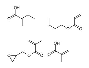 butyl prop-2-enoate,2-methylidenebutanoic acid,2-methylprop-2-enoic acid,oxiran-2-ylmethyl 2-methylprop-2-enoate结构式