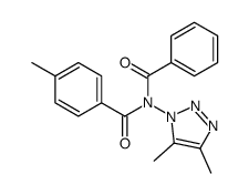 N-benzoyl-N-(4,5-dimethyltriazol-1-yl)-4-methylbenzamide结构式