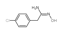 Benzeneethanimidamide,4-chloro-N-hydroxy- Structure