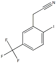 2-(2-碘-5-(三氟甲基)苯基)乙腈结构式