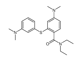 N,N-Diethyl 4-N,N-Dimethylamino-2-[3-(N,N-dimethylamino)-phenylthio]benzamide结构式