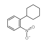 Benzene, 1-cyclohexyl-2-nitro- Structure