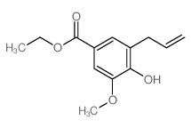 Benzoic acid,4-hydroxy-3-methoxy-5-(2-propen-1-yl)-, ethyl ester Structure
