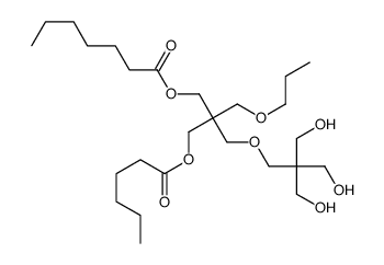 [2-(hexanoyloxymethyl)-2-[[3-hydroxy-2,2-bis(hydroxymethyl)propoxy]methyl]-3-propoxypropyl] heptanoate Structure