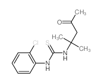 Thiourea,N-(2-chlorophenyl)-N'-(1,1-dimethyl-3-oxobutyl)- Structure