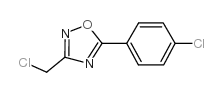 3-(氯甲基)-5-(4-氯苯基)-1,2,4-噁二唑结构式