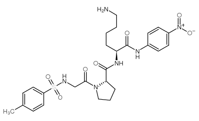 Tos-Gly-Pro-Lys-pNA acetate salt结构式