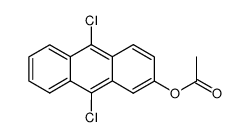 acetic acid-(9,10-dichloro-[2]anthryl ester)结构式