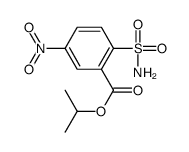 propan-2-yl 5-nitro-2-sulfamoylbenzoate Structure