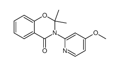 2,2-dimethyl-3-(4-methoxypyrid-2-yl)-4-oxo-4H-1,3-benzoxazine Structure