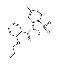 2-[o-(allyloxy)-benzoyl]-1-(p-tolylsulfonyl)hydrazine结构式