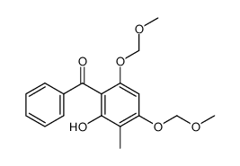 2-hydroxy-3-methyl-4,6-dimethoxymethyl-benzophenone结构式