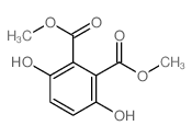 dimethyl 3,6-dihydroxybenzene-1,2-dicarboxylate结构式