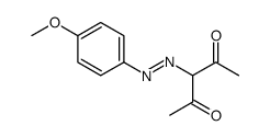 3-[(4-methoxyphenyl)diazenyl]pentane-2,4-dione Structure