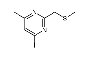 4,6-dimethyl-2-pyrimidinylmethyl methyl sulfide Structure