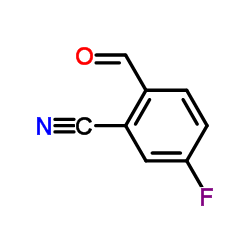 2-氰基-4-氟苯甲醛结构式